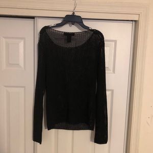 Express knit sweater - black Size M like new!